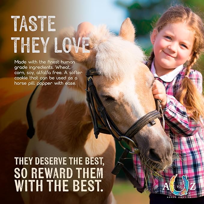 Horse Treats, Original Flavor, A Softer Cookie/Pill Popper Made w/Lite Molasses, Low Carb/Sugar, Wheat, Corn, Soy & Alfalfa Free. All Natural Ingredients, 4.5 lb