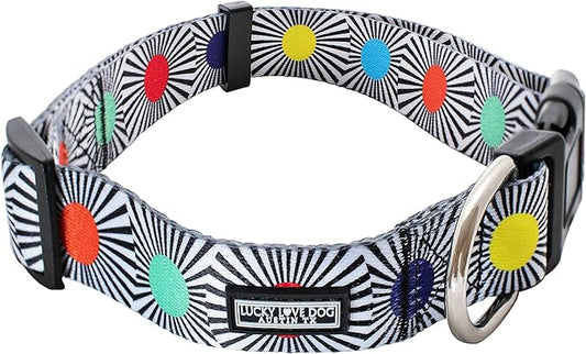 Lucky Love Dog - Adjustable Dog Collar with Easy Click Buckle for Small Dogs, Durable, & Comfortable for Male & Female Dogs, Pet Collar for Puppies & Adult Dogs - SOCO, Small