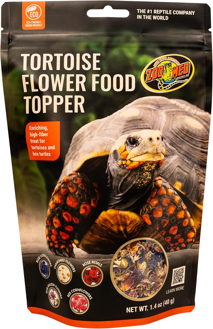 Zoo Med Tortoise & Box Turtle Flower Food Topper 1.4 oz - Pack of 33