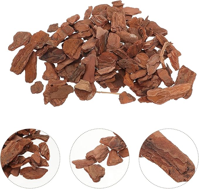 1bag Tree Bark Chips for Reptiles Natural Habitat Decor for Terrariums Substrate Living Environment for Turtles Snakes Lizards