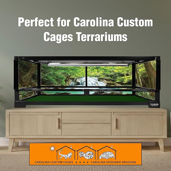 CAROLINACUSTOMCAGES Carolina Custom Cages T5HO 46” UVB Reptile Light Fixture 54w, Bearded Dragon and Reptile Terrarium Light Fixture