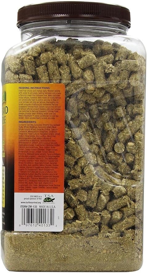 Zoo Med Natural Grassland Tortoise Food, 60 oz.