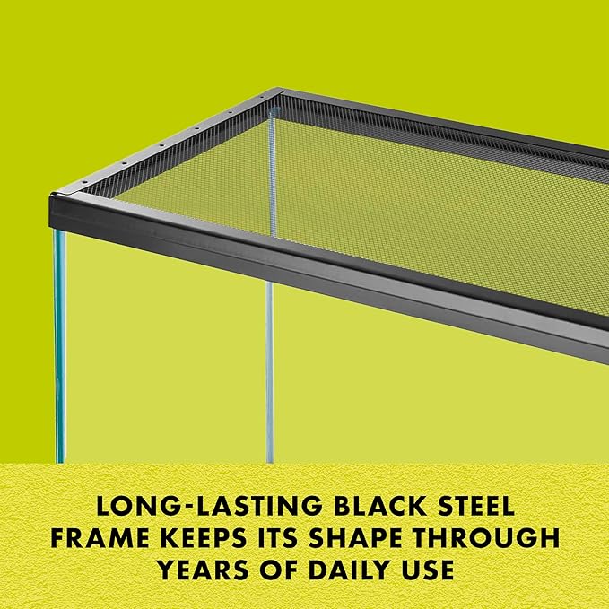 Zilla Fresh Air Screen Cover, Secure and Durable Metal Mesh Cover for Reptile Terrariums, 12 x 6 Inches