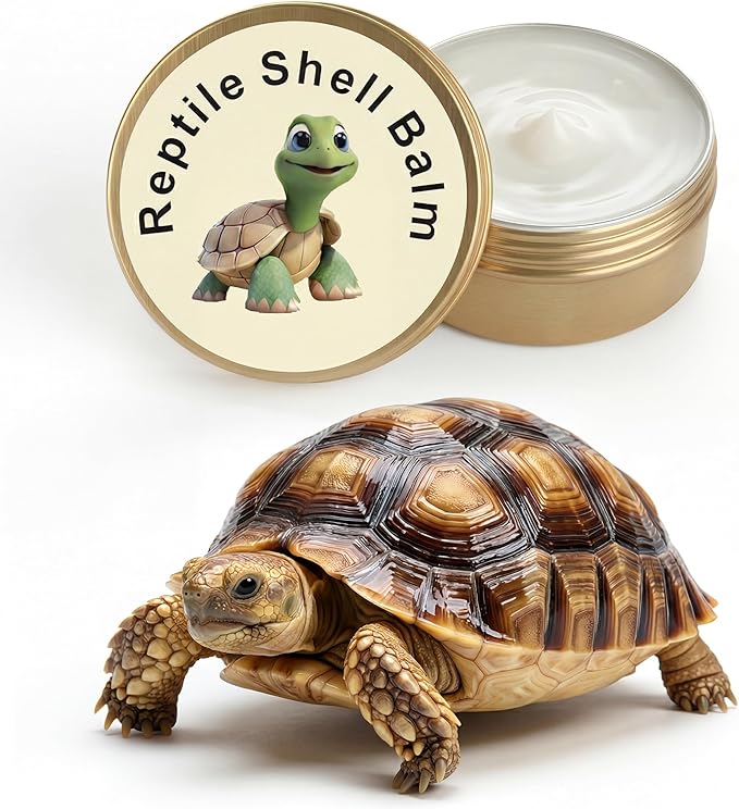 2.7 Oz Tortoise Shell Balm Ointment for Sulcata, Russian & Hermann ?€? Shell Conditioner Cream for Dry, Dull Scutes ?€? Reptile Wax Treatment for Turtle Lotion