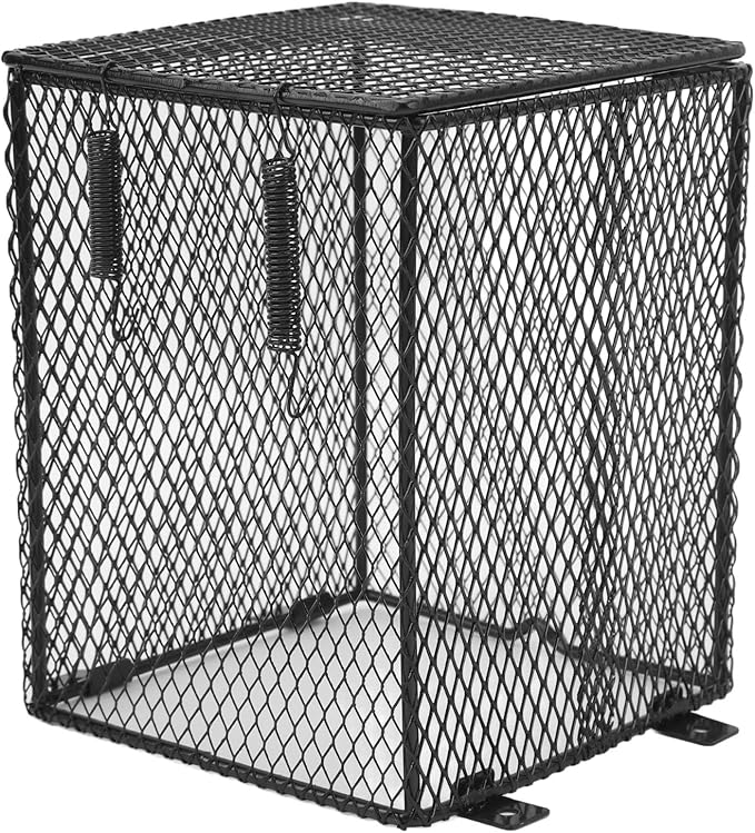 GLOGLOW Reptile, Anti Scald Heater Guard, Universal Fit for Most Reptiles, Easy Installation, Metal Construction (Height: Approx. 45mm/1.77in)