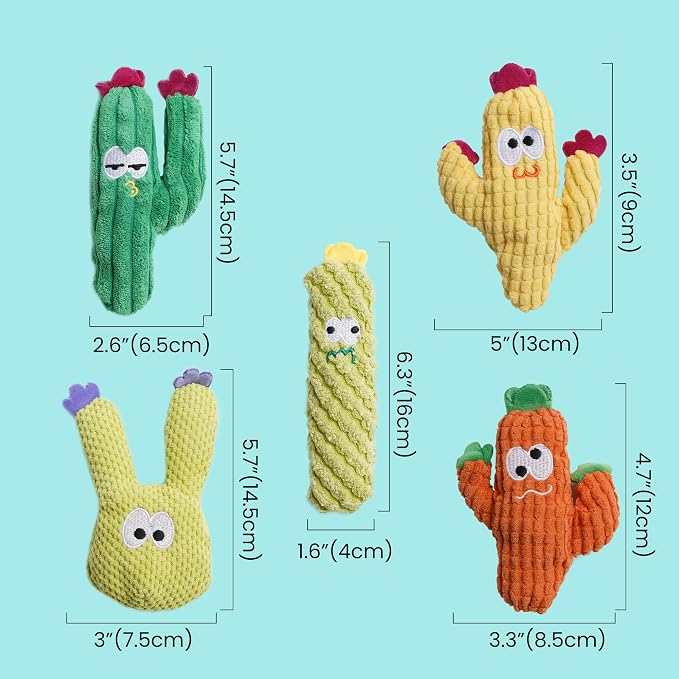 Cactus Catnip Toys, 100% Pure Organic Catnip-Filled Toys Without Cotton - Image 3