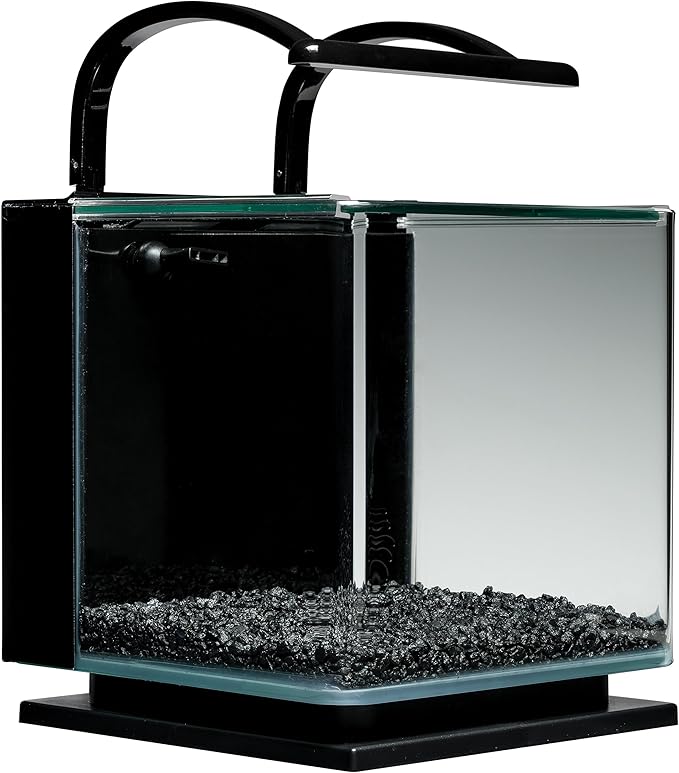 Marineland Contour 3 Aquarium Kit 3 Gallons, Rounded Glass Corners, Includes LED Lighting