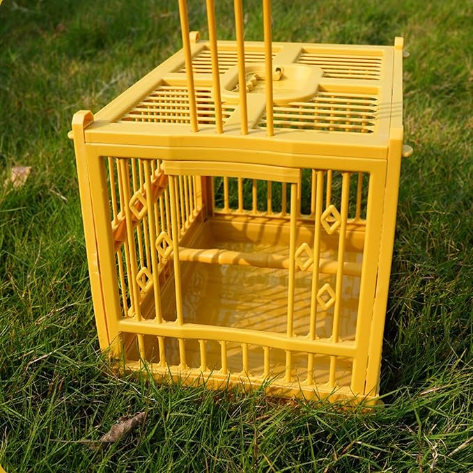Bird Carrier Travel Cage - Handle Cage for Birds with Standing Perch - Multifunctional Parrot Carrier | for Parrot Parakeet Cockatiel Conure Finch Lovebird Cockatoo Travel Indoor Outdoor Walking