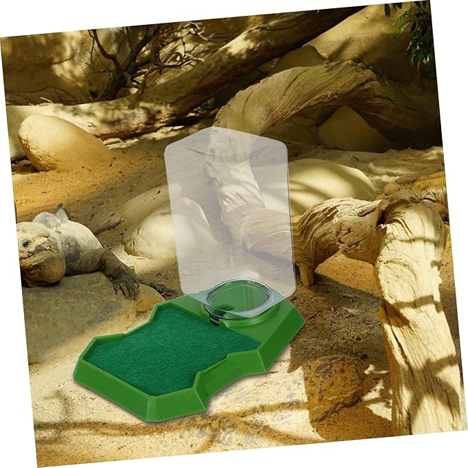 1pcs Reptile Feeding Box Water Drowning Hydration Tool for Lizards Turtles and Geckos Compact Multi-Functional Design for Terrarium Use