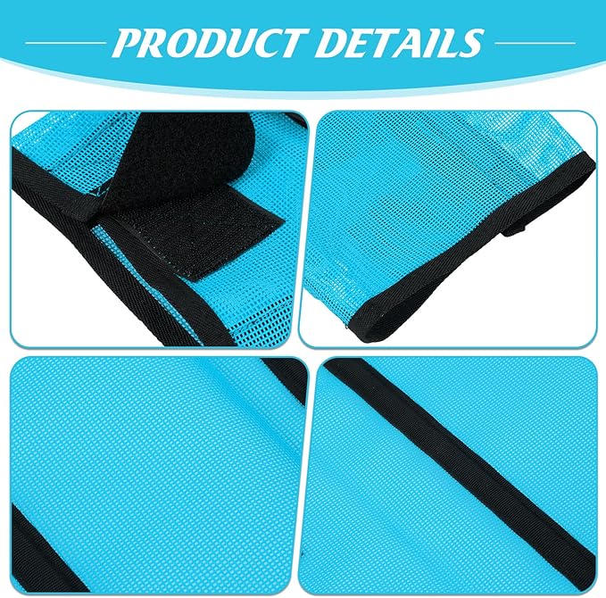 Jexine Set of 8 Mesh Fly Boots for Horse Loose Fitting Non Slip Breathable Horse Fly Leggings Protective Reduces Stress Leg Fatigue Wraps for Preventing Flies Mosquitoes Bite