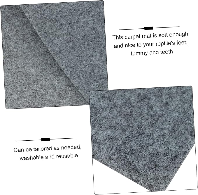 Reptile Substrate Mat Reptile Carpet Leopard Gecko Potty Pad Easy Pet Cage Liner
