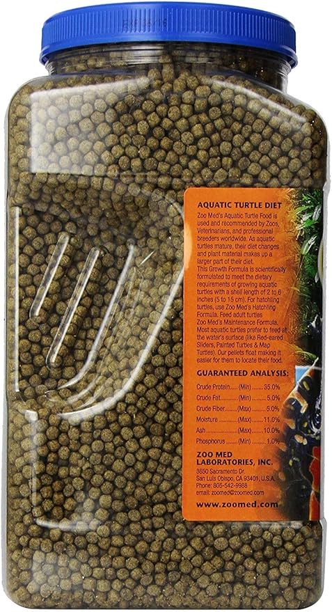Zoo Med Aquatic Turtle Food Growth Formula, 54 oz.