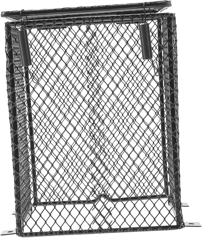 Toddmomy 3pcs Pet Cage Heating Lamp Protective Cover Mesh Shade for Reptile Heat Light for Parrots Turtles and Animals Easy Installation Safe Use