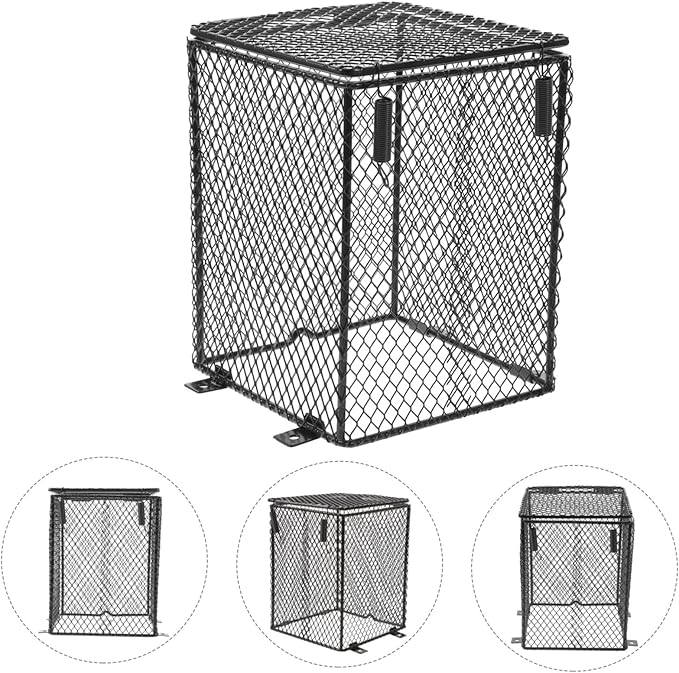 Reptile Lamp Mesh Cover Easy to Install Protective Cage Light Shade for Tortoise Lizard and Snake High-Temperature Design for Safe Heating and Dissipation