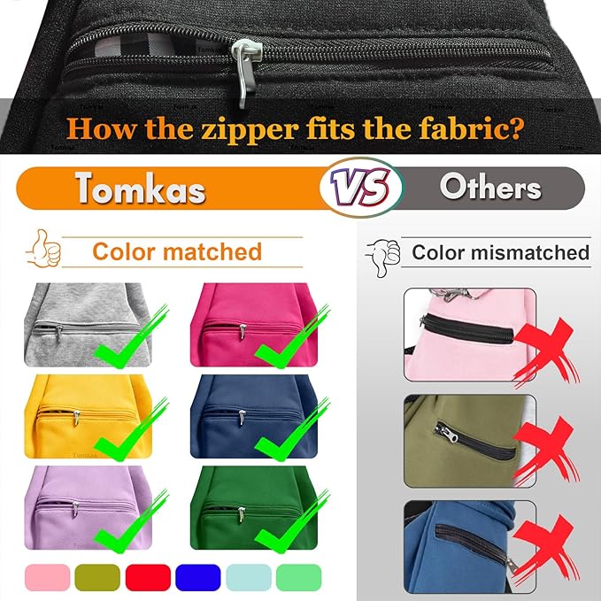 Tomkas Small Dog Sling Carrier - Zipper Pocket & Adjustable Strap & Zip Pocket - for 3-10 lbs Pets (Black, M - Zipper Pocket & Adjustable Strap)