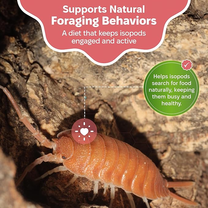 Snout and Shell Garden Foraging Isopod Food – Natural Blend