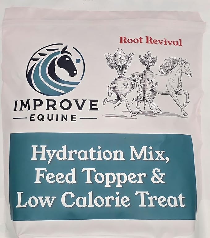 Low Calorie Hydration, Feed Topper & Treat | Safe, NO Electrolyte/Salt for Daily Intake | No Sugar Added (2LB Bag (100 Servings), Root Revival - Carrot & Beetroot)