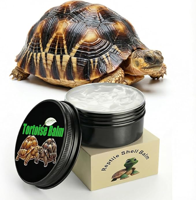 Tortoise Shell Conditioner Balm Cleaner – Wax Moisturizer for Dry Repair Care – Reptile Polish for Sulcata Russian Desert Tortoise