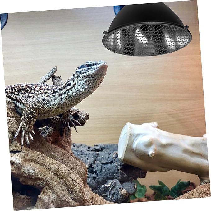 Zerodeko Heat Lamp Safety Mesh Cover for Reptile Enclosures Iron Mesh Protector Easy Reptile Tanks Prevents Burns and Scalding