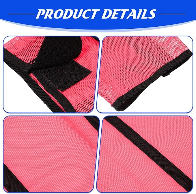 Set of 12 Mesh Fly Boots for Horse Breathable Mesh Horse Boots Protective Horse Leg Loose Wraps Horse Leggings for Preventing Flies and Mosquitoes Bites