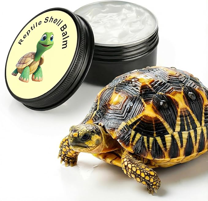 Tortoise Shell Conditioner Balm for Turtle Shell Care – Moisturizer Treatment for Dry Shell, Land Reptile Hydration Cream 2 oz