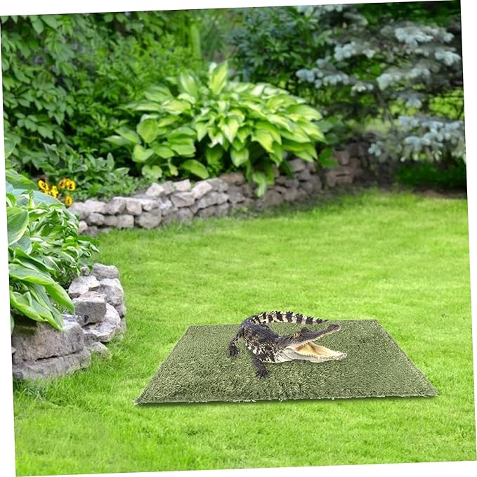 2pcs Moss Reptile Carpet Mat Substrate Liner for Lizard Amphibian Habitat Cushion Soft Breathable Terrarium Bedding