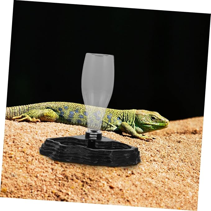 Milisten Household Reptile Water Dispenser Automatic Tortoise Waterer Solid Construction Compact Material for Reptile Supplies and Daily Use