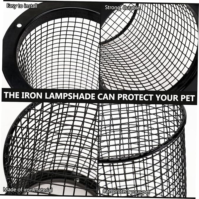Holibanna Reptile Lamp Cover Ceramic Heating Shade Practical Anti-Scald Design for Climbing Pets Suitable for Lizards and Snakes
