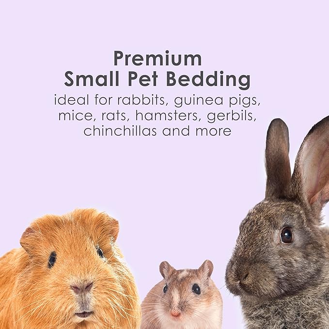 Kaytee Clean & Cozy Lavender Bedding for Pet Guinea Pigs, Rabbits, Hamsters, Gerbils, and Chinchillas, 100 Liters