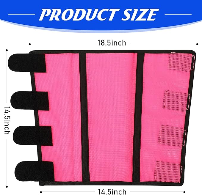 Set of 12 Mesh Fly Boots for Horse Breathable Mesh Horse Boots Protective Horse Leg Loose Wraps Horse Leggings for Preventing Flies and Mosquitoes Bites
