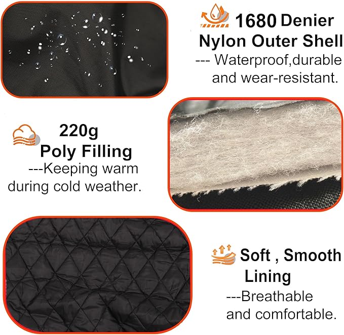 Mini Horse Pony Foal Miniature Horses Turnout Blanket, Winter Blanket for Horses with Belly Wrap, Donkey Blanket, 1200 Denier Waterproof &Breathable/220g Filling (51IN)