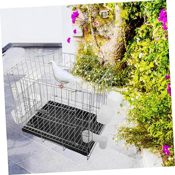 Portable Bird Breeding Cage with Removable Feeding Tray for Pigeons Finches and Canaries Versatile Folding Design for and Cleaning