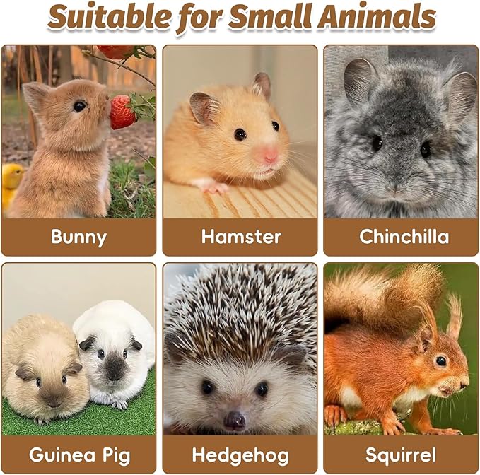 PINVNBY Large Bunny Tunnel Bed Removable and Cozy Guinea Pig Hideout Tunnel Washable Small Animal Tunnels Tube Toys Guinea Pig Accessories for Rabbit Chinchilla Hedgehog Ferret (Khaki)
