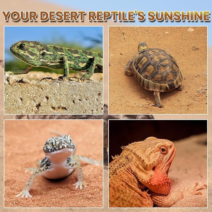 Lustaled T5 10.0 UVB Reptile Light Bulb 24W, 22 Inch T5 HO UVB Light for Bearded Dragon, 3-Pack Desert Reptiles D3 UVA UVB Lamp Tube Bar for Lizard, Snake, Gecko, Tortoise, Chameleon, Terrarium