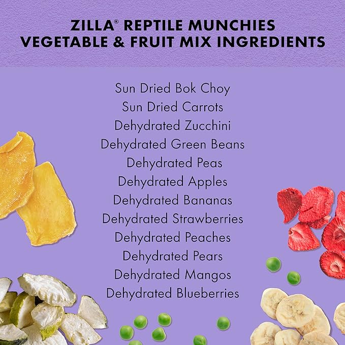 Zilla Reptile Munchies Vegetable and Fruit Mix 4 oz.