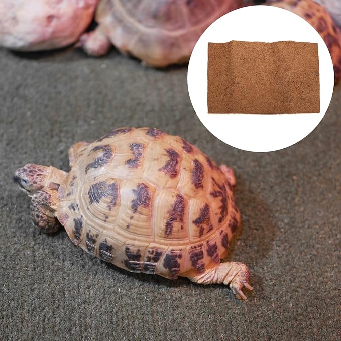 KESYOO Natural Coconut Fiber Reptile Mat Terrarium Bedding for Lizard Turtle Gecko Breathable Easy to Strong Permeability Pet Bedding