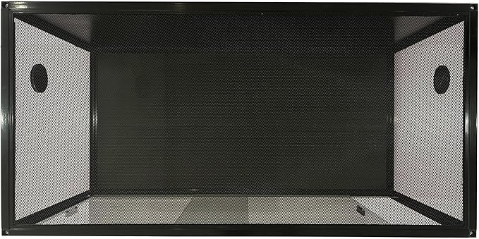 120 Gallon Bearded Dragon Tank,4x2x2 FT Reptile Terrariums,Front Opening Glass Enclosure for Lizard Chameleon Snake,Tropical Rainforest Habitat with Screen Ventilation Top