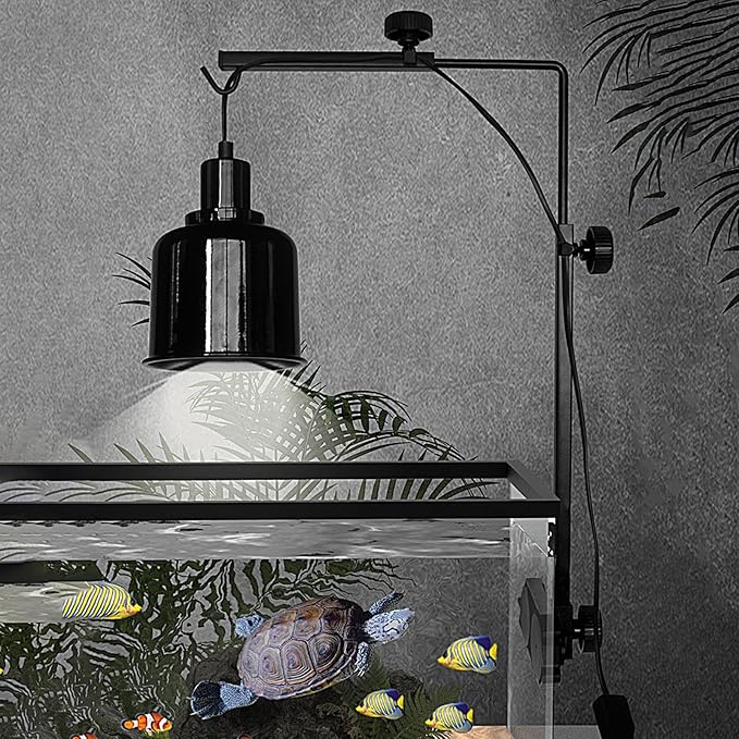 Reptile Glass Mount Lamp Stand, Reptile Light Stands Adjustable, Adjustable Heat Light Fixture Holder, Aquariums Hunging Lights Stand | Adjustables Small Reptiles Dome Lamp Bracket For Tortoise