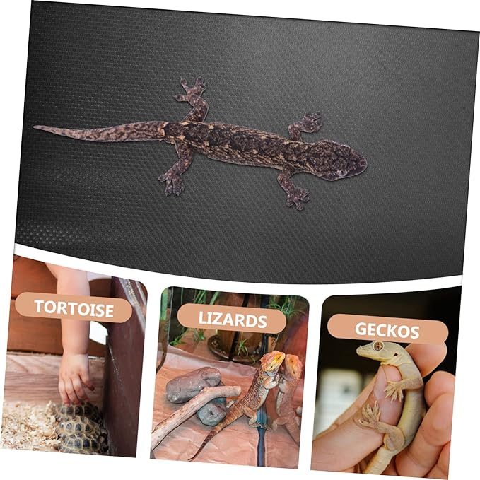 VICASKY Reptile Carpet Mat for Bearded Dragons Turtles Snakes Durable Substrate for Terrarium Use Easy to Cut Comfortable Coverage for Reptile Habitat
