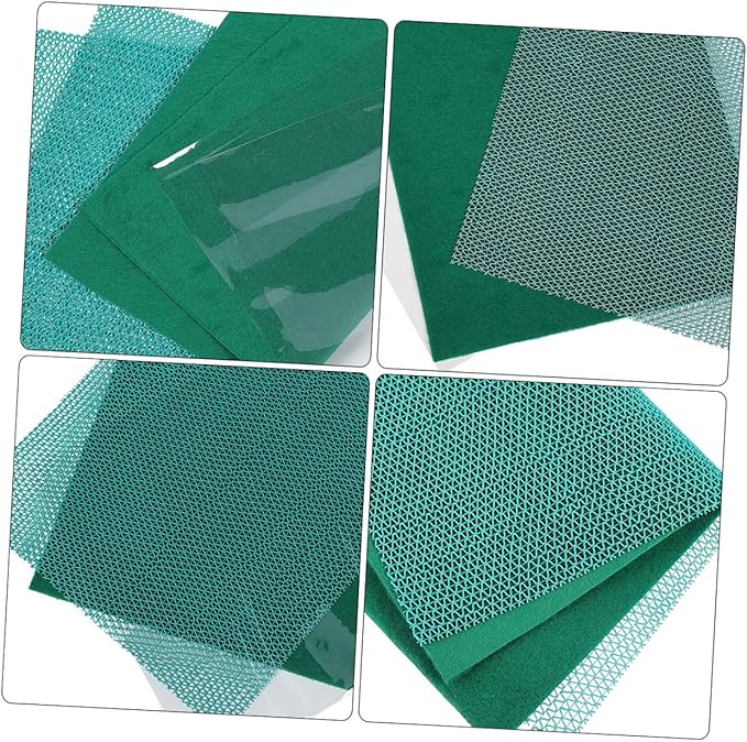 Reptile Terrarium Mat Liner Green Turtle Cage Carpet for Tortoise Bedding Reusable Non-Toxic Substrate Lizard Habitat Accessory for Cleaner Pet Enclosure