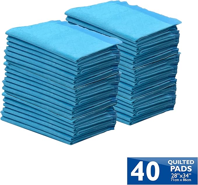 Four Paws Wee-Wee Superior Performance Unscented Extra-Large Pee Pads for Dogs & Puppies, Quilted Leak-Proof Dog Housebreaking Potty Training Floor Protection, 28" x 34", 200 Count