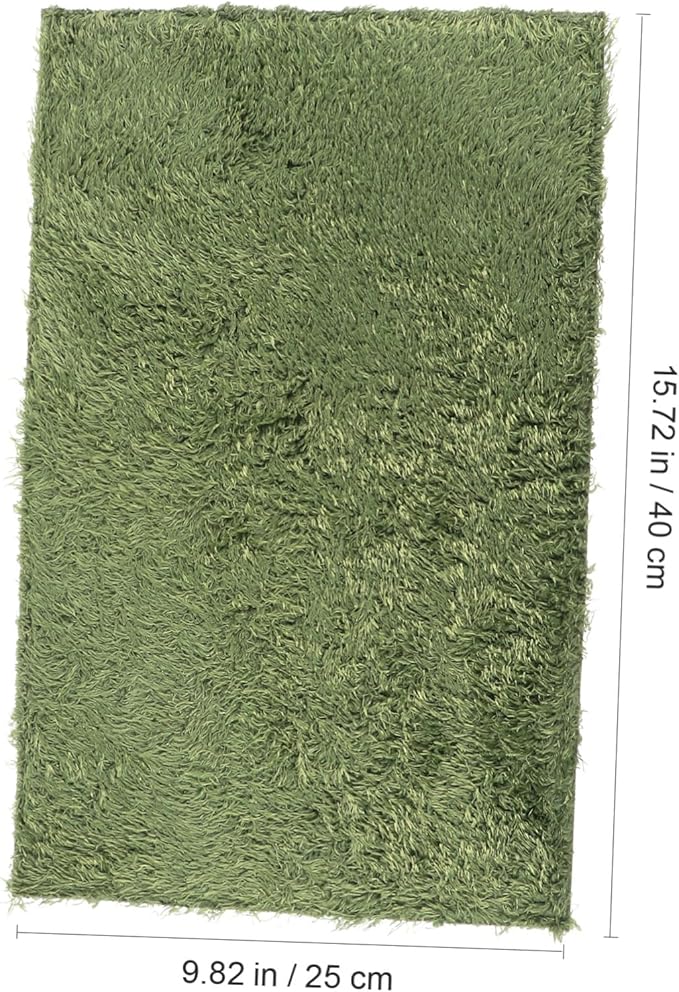 2pcs Moss Reptile Carpet Mat Substrate Liner for Lizard Amphibian Habitat Cushion Soft Breathable Terrarium Bedding
