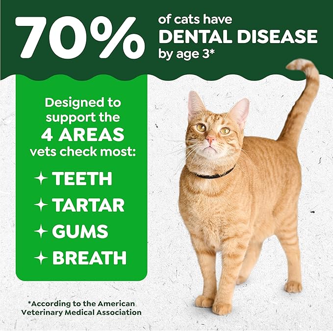 Greenies Feline Natural Dental Cat Treats, Tempting Tuna Flavor, 2.1 oz - Image 2