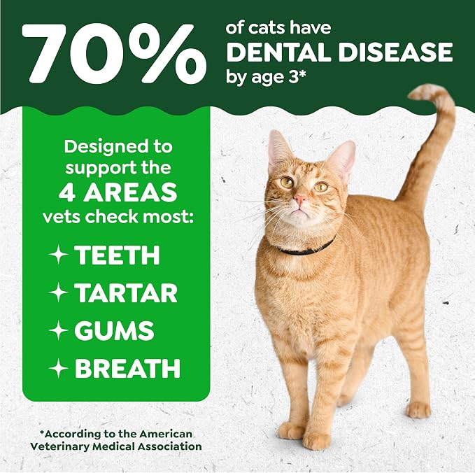 Greenies Cat Treats, Veterinarian-Recommended Adult Natural Dental Cat Treats, Tempting Tuna Flavor, 4.6 oz. Tub (Pack of 2) - Image 3