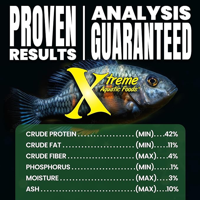 Xtreme Spirulina Flakes - Balanced Herbivorous Diet for Tropical and Marine Fish, Enhanced Health, Vibrant Colors - USA Farm Grown - Ideal for Cichlids, Barbs, Tetras and Guppies (16oz)