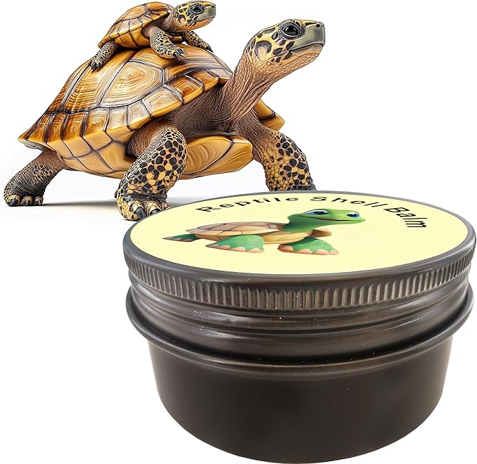Tortoise Shell Conditioner Balm for Turtle Shell Care – Moisturizer Treatment for Dry Shell, Land Reptile Hydration Cream 2 oz