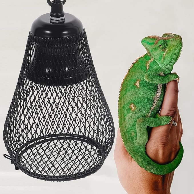 UKCOCO Pet Lamp Cover for Terrarium Decor Reptile Accessory Scale Mesh Cover Hook