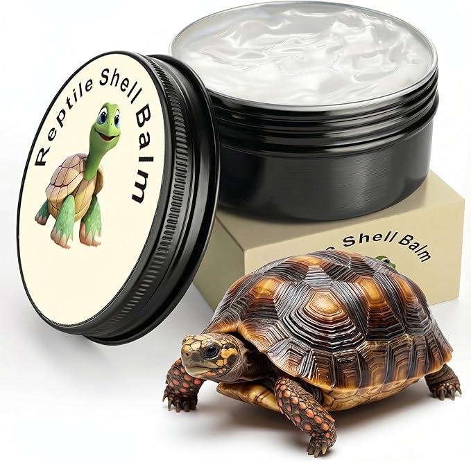 KR. LIF Tortoise Shell Conditioner & Balm 2.5 oz Turtle Shell Care Cream for Sulcata Tortoise Reptile Ointment – Non-Toxic Moisturizer for Dry or Cracked Shell
