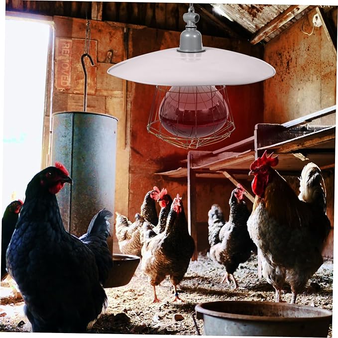 DOITOOL Insulation Lampshade Heat Lamp Reptile Dome Lamp Reptisoil Livestock Breeding Lamp Pet Grille