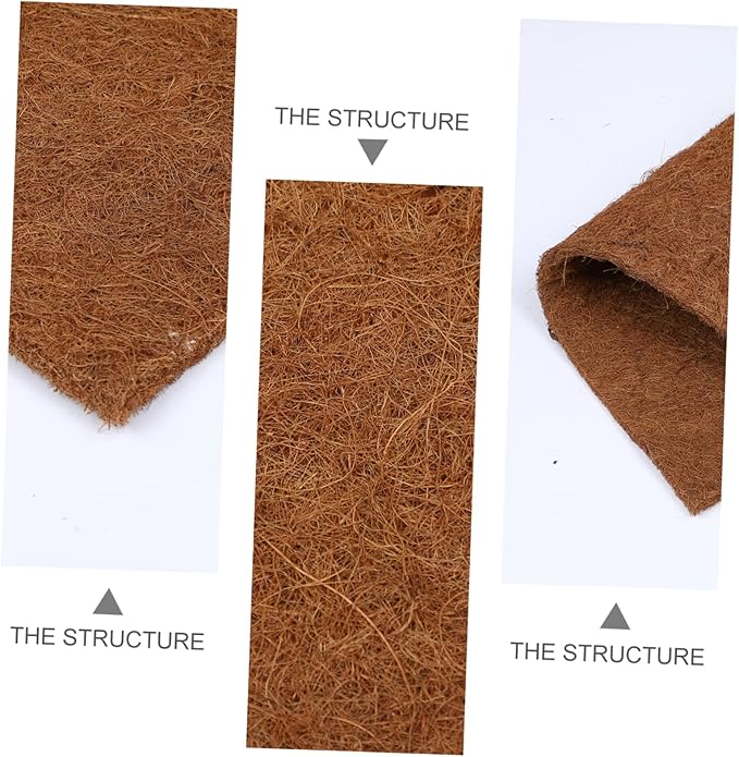 BESPORTBLE Reptile Carpet Mat Natural Coconut Substrate for Tortoise Terrarium Moisture Retaining Breathable Design for Lizards and Reptiles